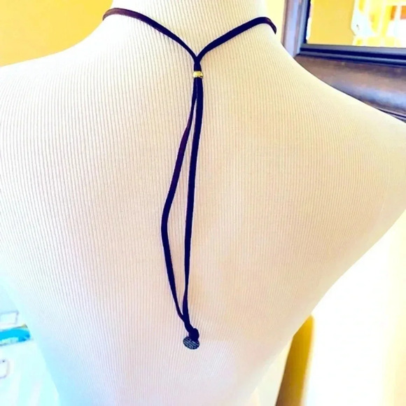 Marlyn Schiff Adjustable Crystal Necklace with Gold Beaded Accents - Picture 8 of 8